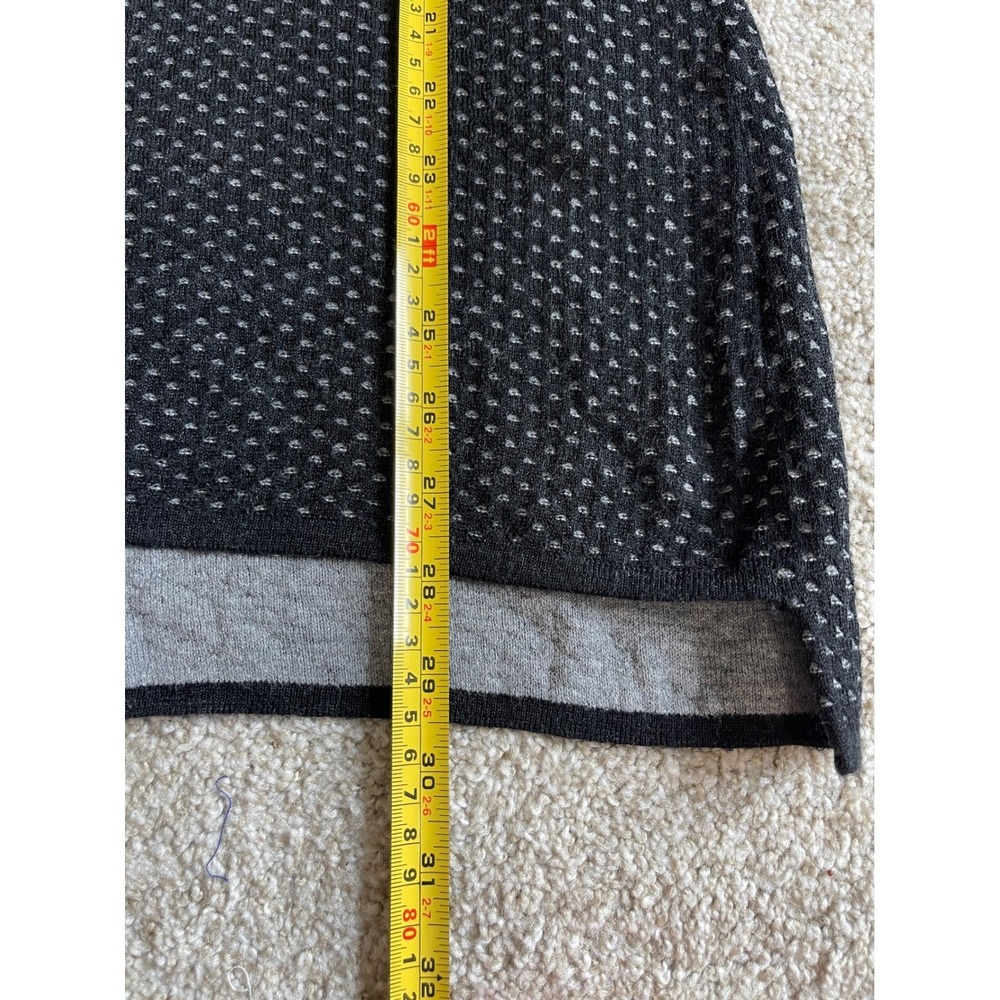 Krimson Klover Merino Wool Blend Knit Hoodie Thumbhole Sweater Tunic Top Black M - Picture 11 of 12